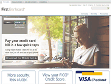 Tablet Screenshot of firstbankcard.com